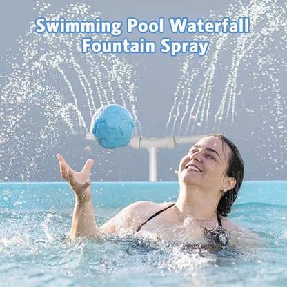 Today's Special: Free Shipping! Solar-Powered Adjustable Pool Fountain with Lights—Dispel the Summer Heat with a Cooling Mist