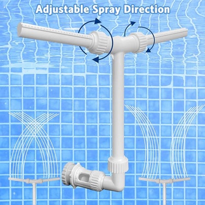 Today's Special: Free Shipping! Solar-Powered Adjustable Pool Fountain with Lights—Dispel the Summer Heat with a Cooling Mist