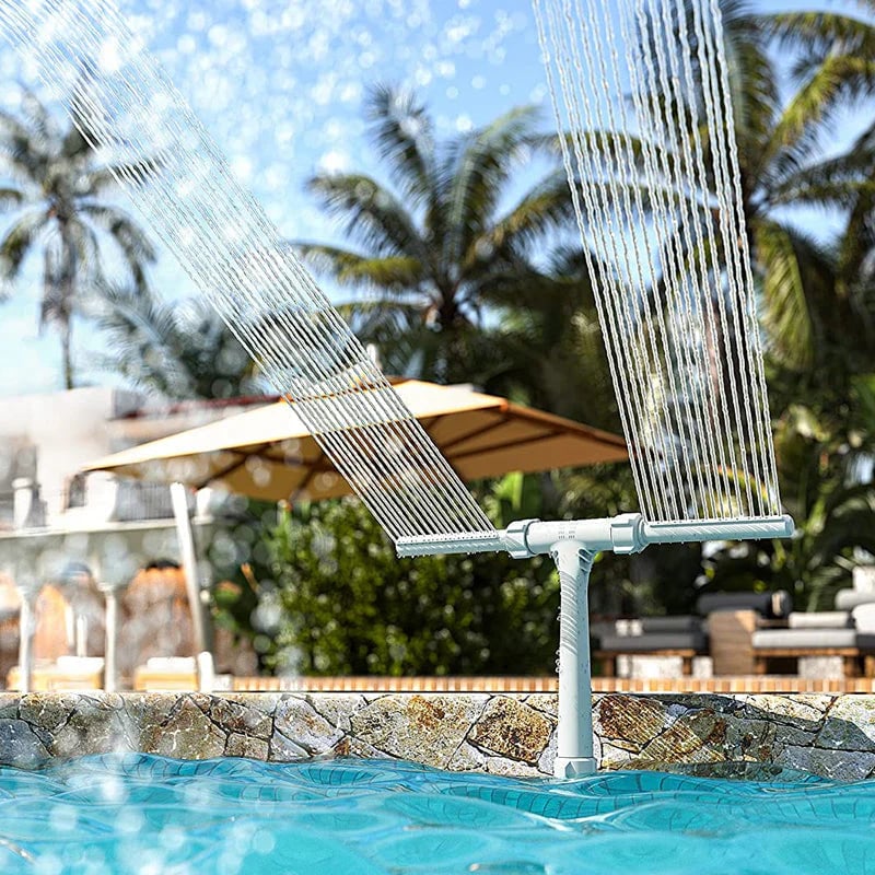 Today's Special: Free Shipping! Solar-Powered Adjustable Pool Fountain with Lights—Dispel the Summer Heat with a Cooling Mist