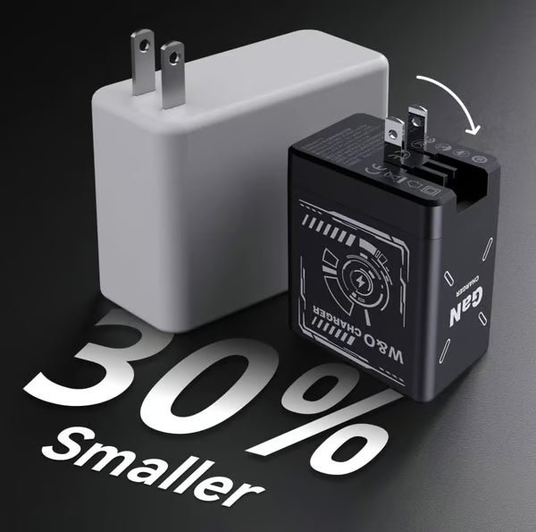 🔥W&O 2-in-1 GaN Compatible with Fast Charger