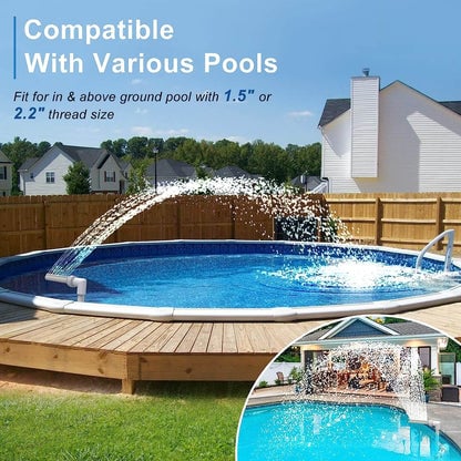 Today's Special: Free Shipping! Solar-Powered Adjustable Pool Fountain with Lights—Dispel the Summer Heat with a Cooling Mist