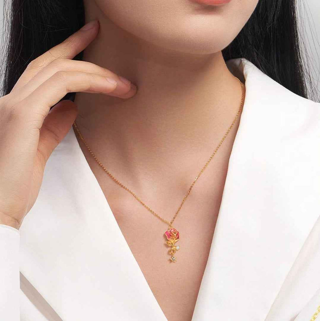 💞Valentine's Exclusive✨Star Rose Necklace
