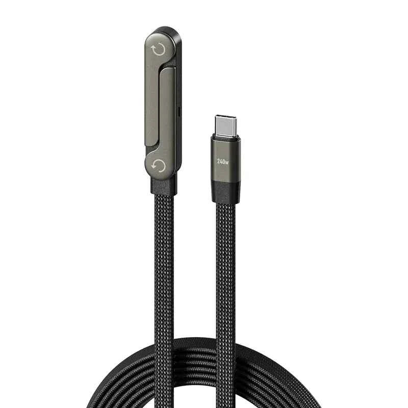 Invisible Holder Charger Cable with Stand, 240w super fast charging 2-in-1 Fast Charging Cord