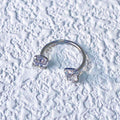 Internally Threaded Gems Nose Ring