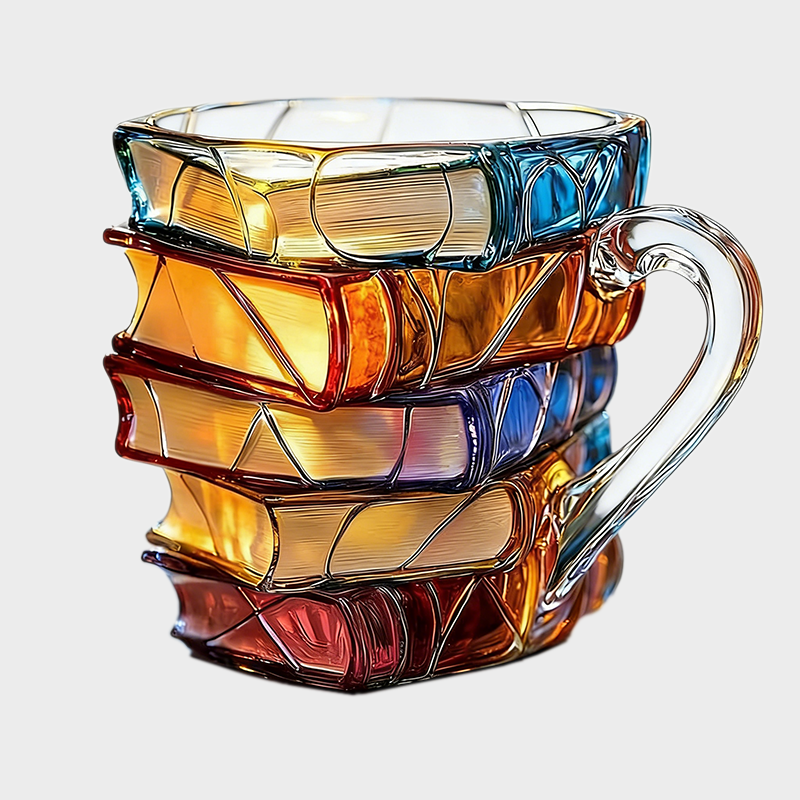 Cwkbzc Unique Gift🎁 - 3D Hand-Painted Book-Shaped Coffee Mug