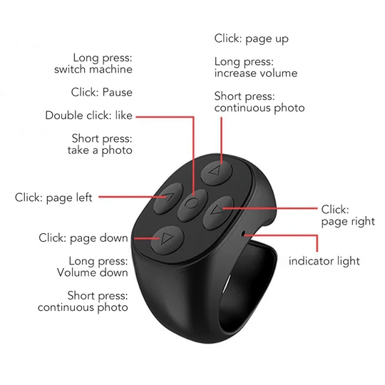 🤖PRE 2026 Hot Sale🤖Fingertip Wireless Bluetooth Remote Control